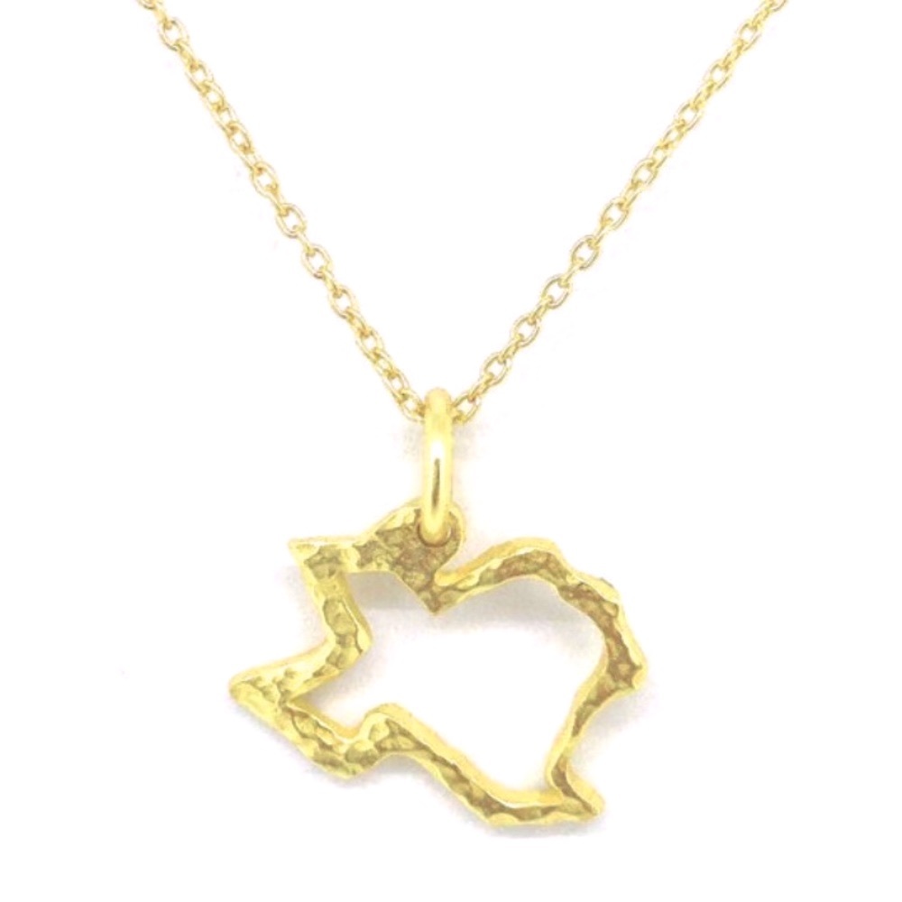 TEXAS 14k Gold over 925 Sterling Silver Necklace